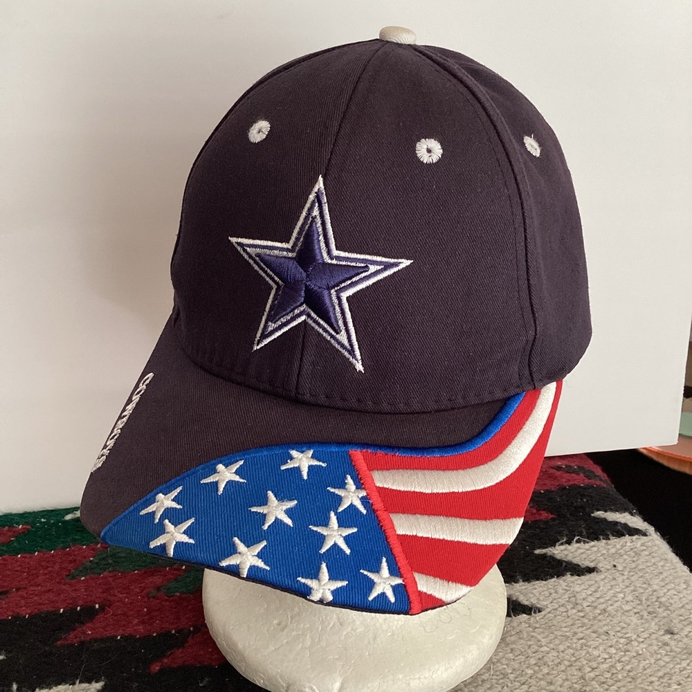 Mr. Caps NFL Dallas Cowboys American flag USA Adjustable Hat